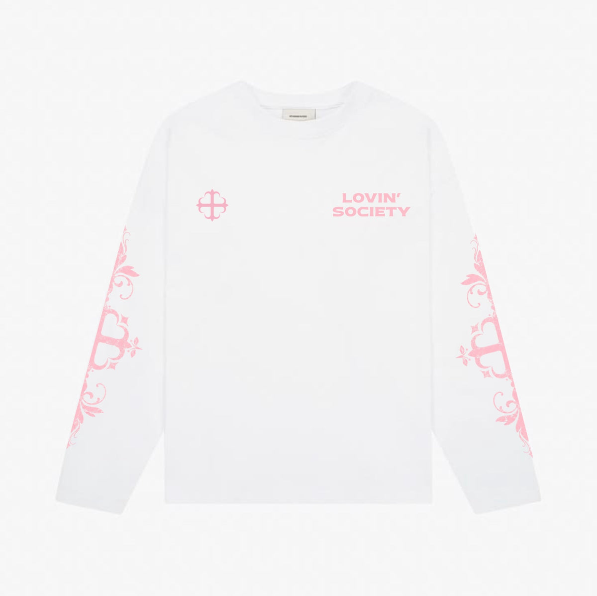 LVN LONGSLEEVE WHITE & PINK