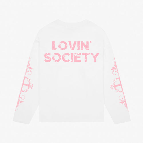 LVN LONGSLEEVE WHITE & PINK